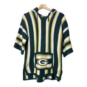 Green Bay Packers NFL Womens Baja Sweater 3/4 Sleeve Small Medium Littlearth
